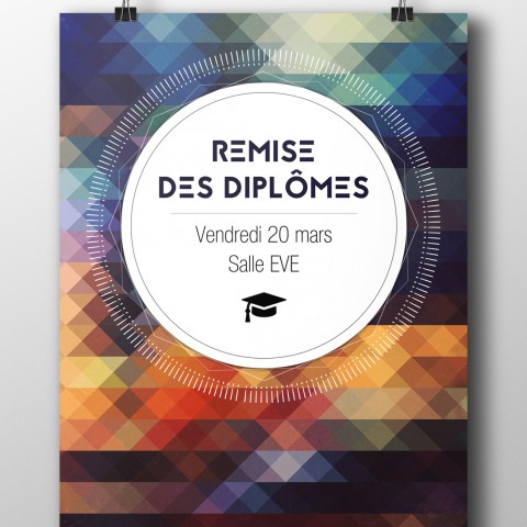 Affiche Remise des diplômes